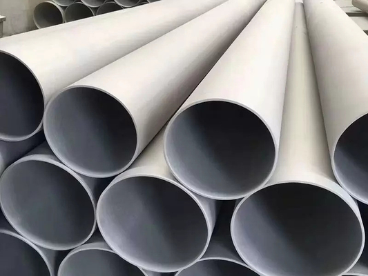 0.7mm 0.8mm Stainless Steel Welded Pipe 316L Kekuatan Tarik Tinggi